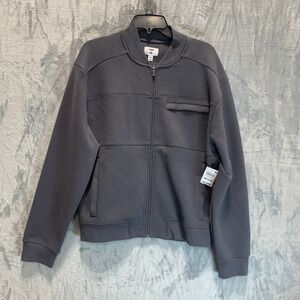 Mode of One Mens Regular Fit Full Zip Track Jacket Gray Size Medium‎